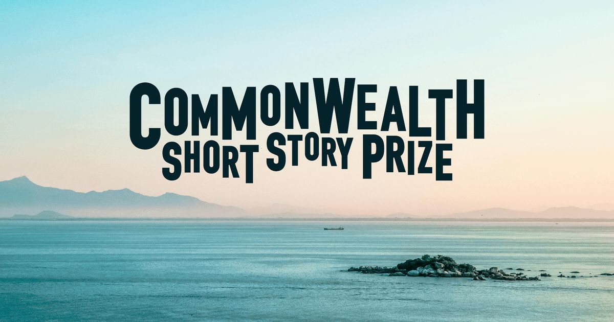Ix-xemx nieżla fuq il-baħar, bil-kliem miktub fis-sema: Commonwealth Short Story Prize.